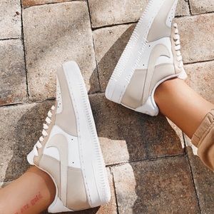 Nude custom Air Force 1 Nike’s